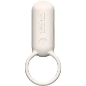 tenga svr smart vibe ring sand beige - silikonowy pierścień wibrujący usb
