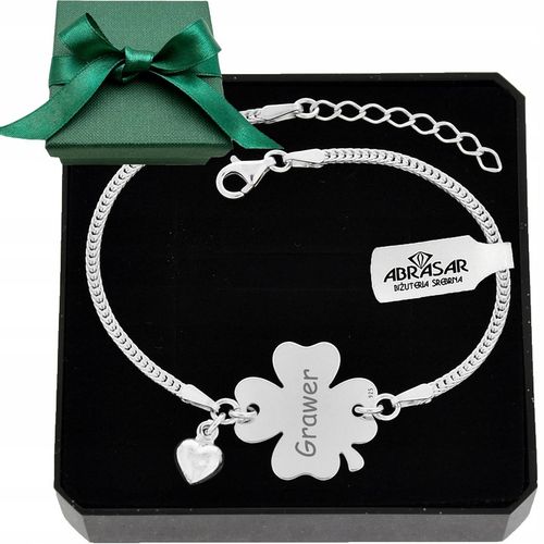 SREBRNA BRANSOLETKA KONICZYNKA Z GRAWEREM NA PREZENT PRÓBA 925 na Arena.pl