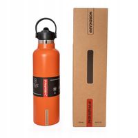 BUTELKA SPORTOWA TERMICZNA TURYSTYCZNA TERMOS DO SZKOŁY 750ML DWIE ZAKRĘTKI