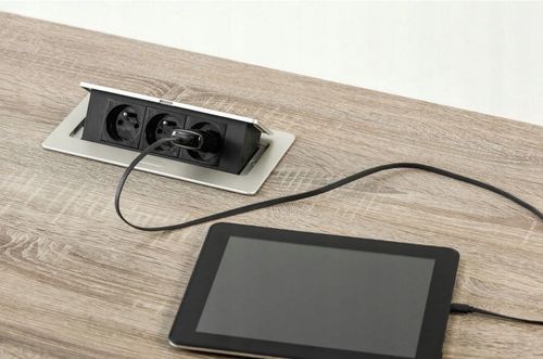 GNIAZDO PODWÓJNE CHOWANE W BLAT NABLATOWE + USB na Arena.pl
