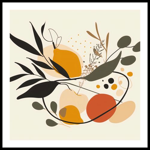 Plakat 80x80cm Botaniczny Wir na Arena.pl