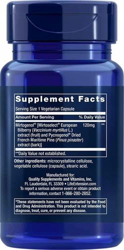 Ciśnienie w Oku z Mirtogenol zdrowe oczy 30 kaps Life Extension na Arena.pl