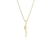 Naszyjnik zawieszka z perłą z kolekcji Classic (C9786AU)