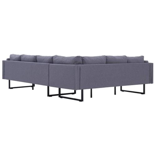 Sofa Narożna, Jasnoszara, Materiałowa na Arena.pl