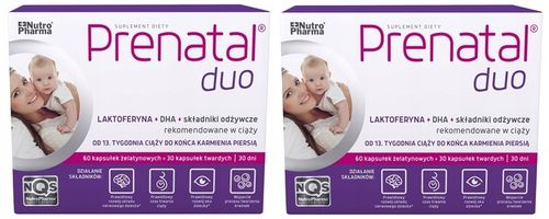 Prenatal Duo 180 kapsułek DUOPAK (2 x 90 kapsułek) na Arena.pl