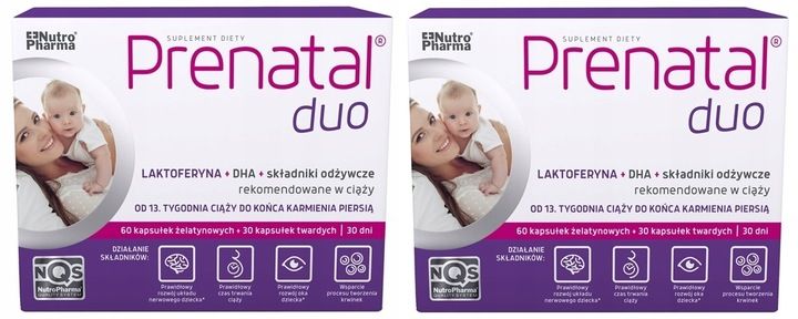 Prenatal Duo 180 kapsułek DUOPAK (2 x 90 kapsułek) zdjęcie 1