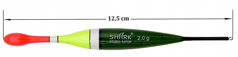 Spławik Przelotowy z BALSY SHARK Perfekt Hunter 2,0 g / 12,5 cm zdjęcie 2