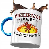 Kubek Błękitny Dla Rzeczoznawcy Piekielnie Dobry Z Nadrukiem Ze Zdjęciem