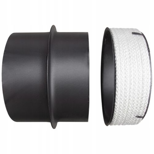 PRZEJŚCIE REDUKCJA NA KOMIN ceramiczny FI 180/200 CZARNA BLACHA 2 MM SZNUR na Arena.pl