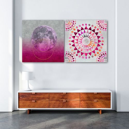 Deco Panel, Księżyc i kręgi 60x60 na Arena.pl