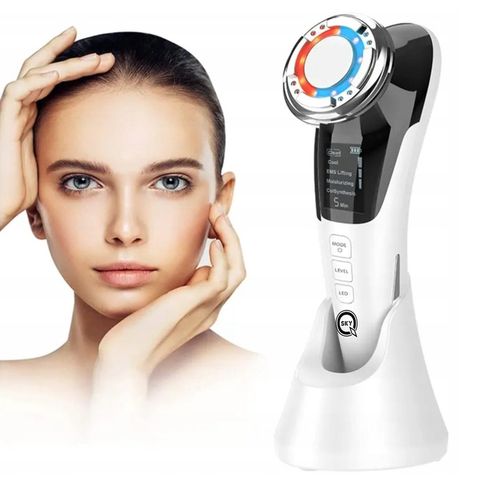 MEZOTERAPIA BEZIGŁOWA MASAŻER EMS TWARZY LIFTING 5w1 URZĄDZENIE DO MASAŻU na Arena.pl