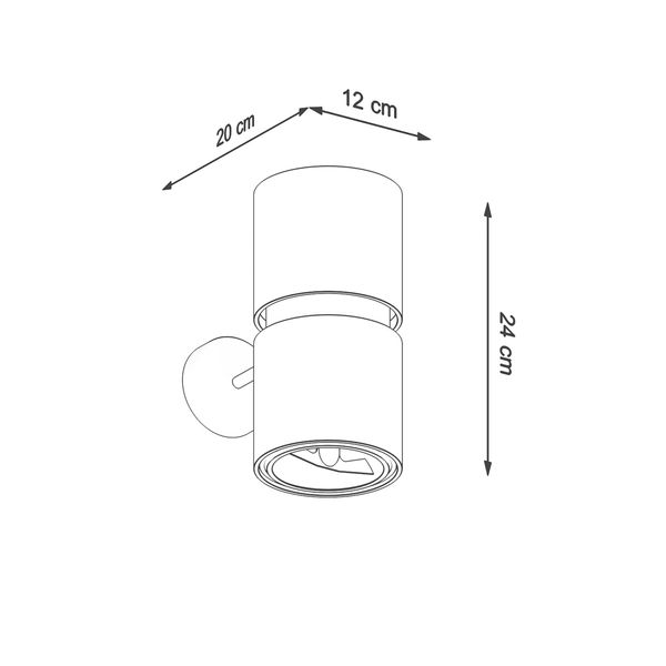 Kinkiet KUKKIA czarna zdjęcie 4