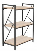 regał r2-fx (3p) dąb sonoma (stelaż czarny)