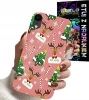 ETUI CASE DO IPHONE XR - ŚWIĄTECZNE WZORY NA ŚWIĘTA RENIFER CHOINKA