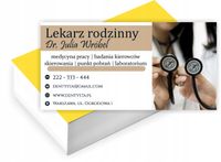 Wizytówki firmowe reklamowe 100szt duży wybórLEKARZ RODZINNY