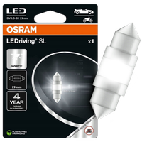 ŻARÓWKA OSRAM C5W 29MM LEDriving SL ŻARÓWKI REJESTRACJI WNĘTRZA WHITE LED