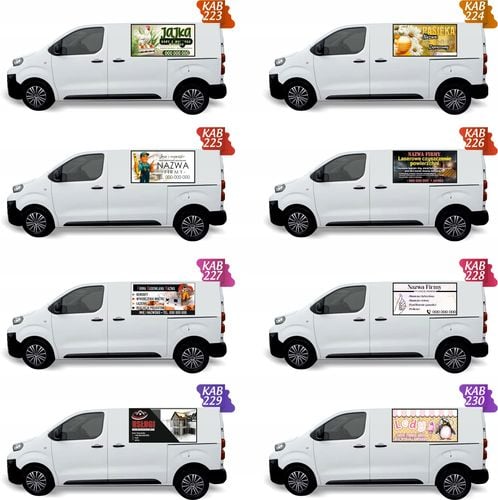 Reklama Naklejka na samochód 0,5 m2 PASIEKA MIÓD DANE TWOJEJ FIRMY na Arena.pl