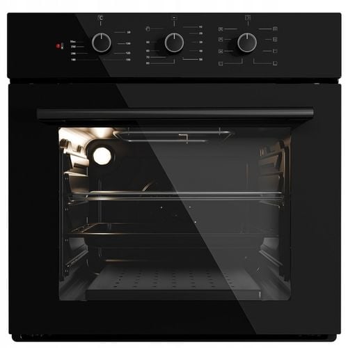 PIEKARNIK DO ZABUDOWY GŁĘBOKOŚĆ 55cm ELEKTRYCZNY 50L CZARNY POKRĘTŁA na Arena.pl