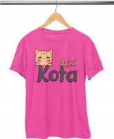 KOSZULKA DZIECIĘCA T-SHIRT - DZIEŃ KOTA KOTY NIETYPOWE DNI - M 134-140