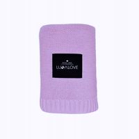 LULLALOVE Kocyk bambusowy niemowlaka Lawenda Lawendowy 80x100