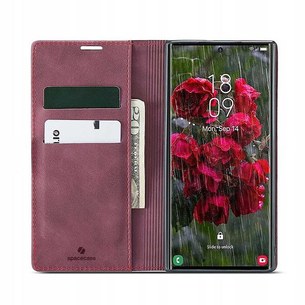 Spacecase Wallet Galaxy S24 Ultra Red zdjęcie 6