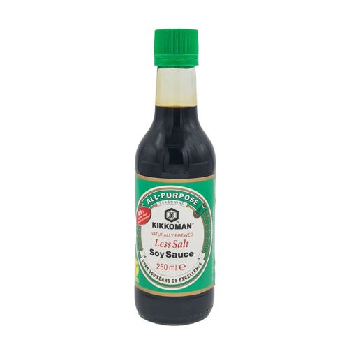 Sos sojowy z obniżoną  zawartością soli Soy Sauce Less Salt Kikkoman 250ml na Arena.pl