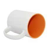 Kubek MAX 450ml z Pomarańczowy wnętrzem Sublimacja Termotransfer