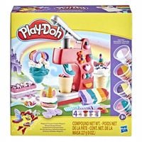 Ciastolina PLAY-DOH MAGICZNA LODZIARNIA TĘCZOWE LODY UNICORN 4 tuby 8 kolor