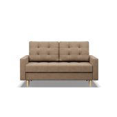 Sofa skandynawska, pikowana, NUBO, 152x92x92 cm, beżowy | TYLETEGOTU