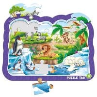 puzzle ramkowe. zwierzeta w zoo rk7020-02