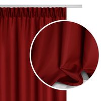 Zasłona gotowa na taśmie VIVA 140x270 półzaciemniająca czerwona