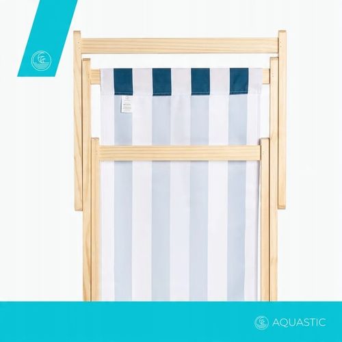 Leżak plażowy AQUASTIC Sunlito granatowy OS rozkładany Lekki 101x57x71 cm na Arena.pl