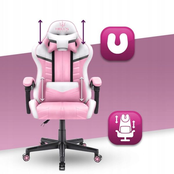 FOTEL GAMINGOWY DLA GRACZA BIUROWY HELL'S zdjęcie 9