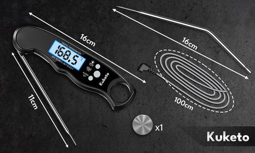 TERMOMETR KUCHENNY -50-300°C BEZPRZEWODOWY CYFROWY LCD SONDA DO MIĘS STEKÓW na Arena.pl