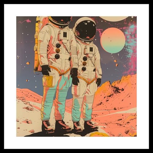Plakat 30x30cm Astrounauci Kosmonauci na Arena.pl