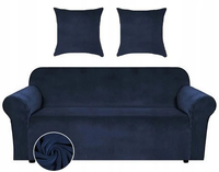 POKROWIEC NA SOFĘ KANAPĘ ELASTYCZNY WELUR 145-185