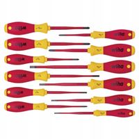 Zestaw wkrętaków IZOLOWANYCH VDE dla ELEKTRYKA śrubokręty 12szt 1000 V Wiha