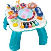 Stolik Interaktywny Edukacyjny z Telefonem, Bębenkiem i Pianinkiem 8w1