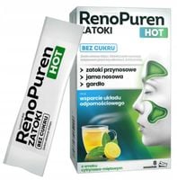RENOPUREN ZATOKI HOT BEZ CUKRU 8 SASZETEK