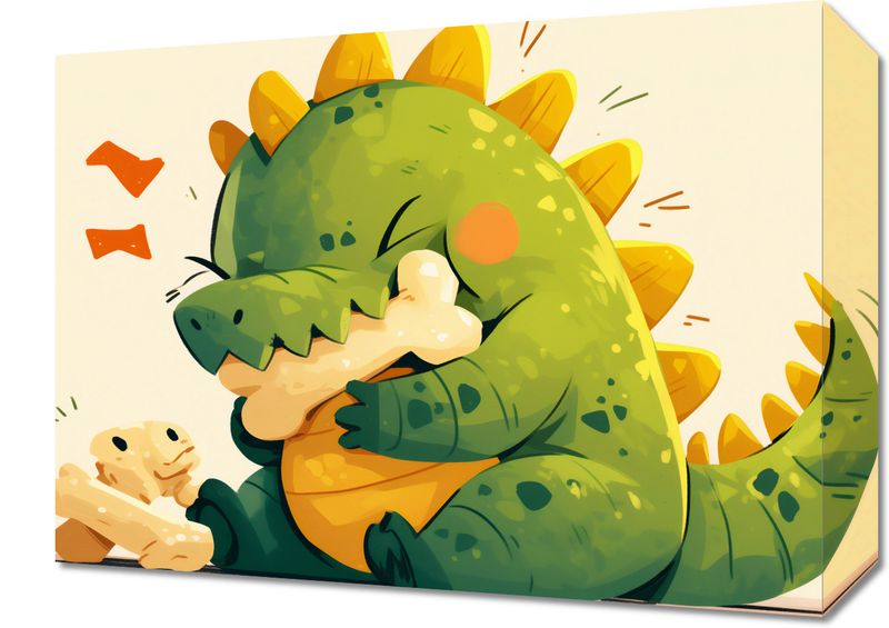 Obraz 40x30cm Uroczy Dinozaur zdjęcie 1