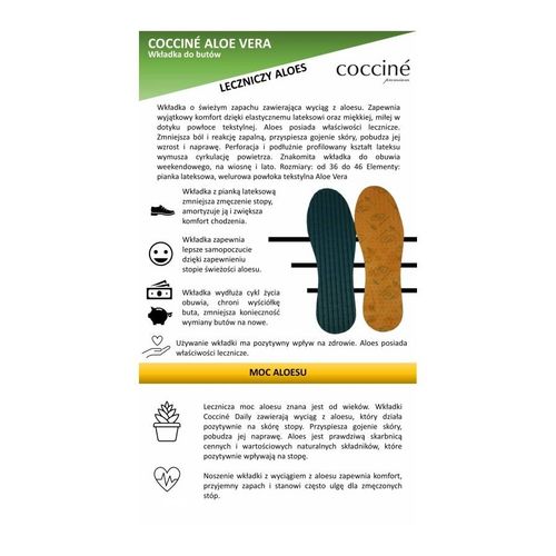 r.42 - wkładki lateksowe z aloesem coccine aloe vera na Arena.pl