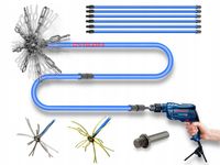 ZESTAW TURBO DO CZYSZCZENIA KOMINA OD DOŁU 7m CYKLON