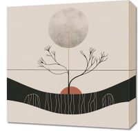 Obraz 50x50cm Zimowy Księżyc
