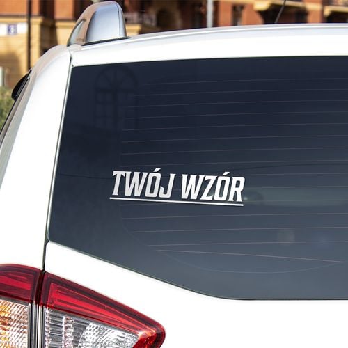 Naklejka Z TWOIM WZOREM na auto 45 cm na Arena.pl