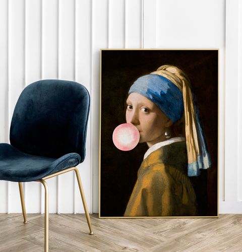 Plakat dziewczyna z balonem Vermeer 21x29,7 cm A4 na Arena.pl