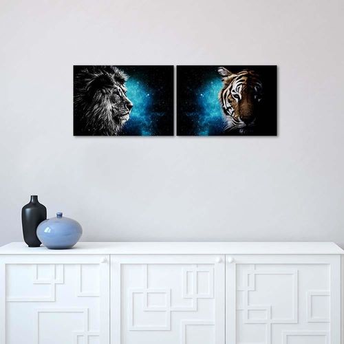 Plakat, Tygrys i kosmos 100x70 na Arena.pl