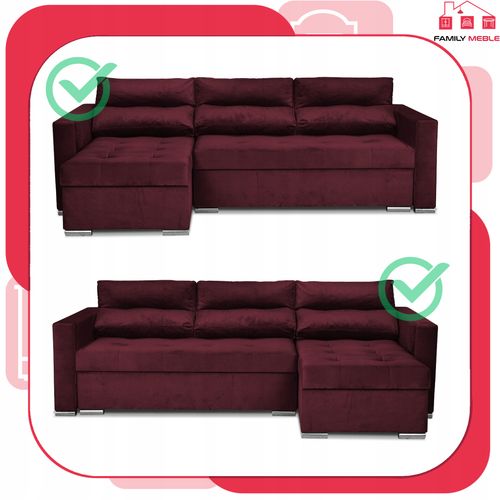 Narożnik Varius rozkładany z funkcją spania Family meble rogówka na Arena.pl