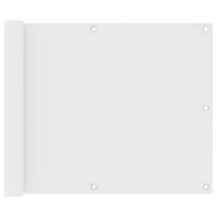 Parawan balkonowy, biały, 75x600 cm, tkanina Oxford