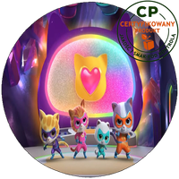 Opłatek na tort - SuperKoty - SuperKitties