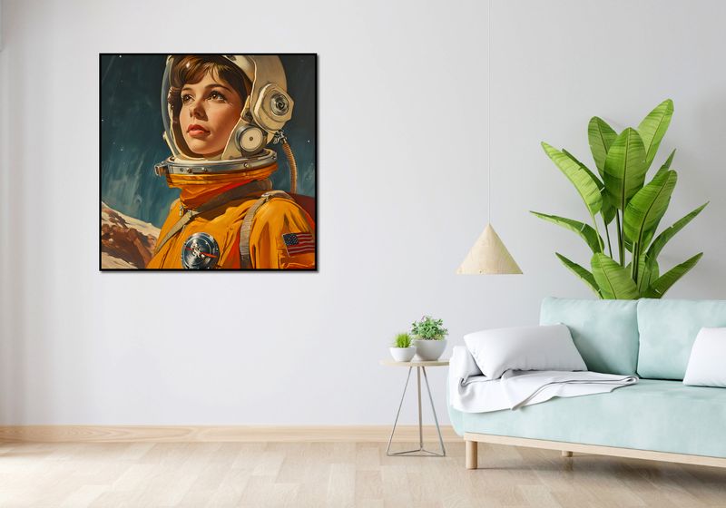 Plakat 100x100cm Pionierka Kosmosu zdjęcie 4